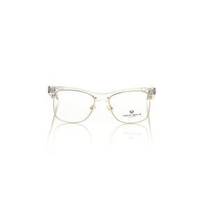 Frankie Morello Clear Acetate Gold Rim Eyeglasses Men Gold Frames For Men